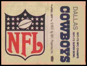 National Football League Logo NFC and Super Bowl Champion Dallas Cowboys
